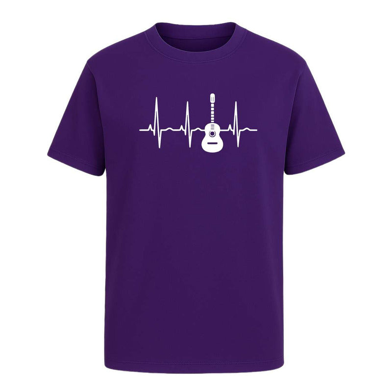 Playera Ritmo Del Corazón Guitarra Rock Fans Música Unisex