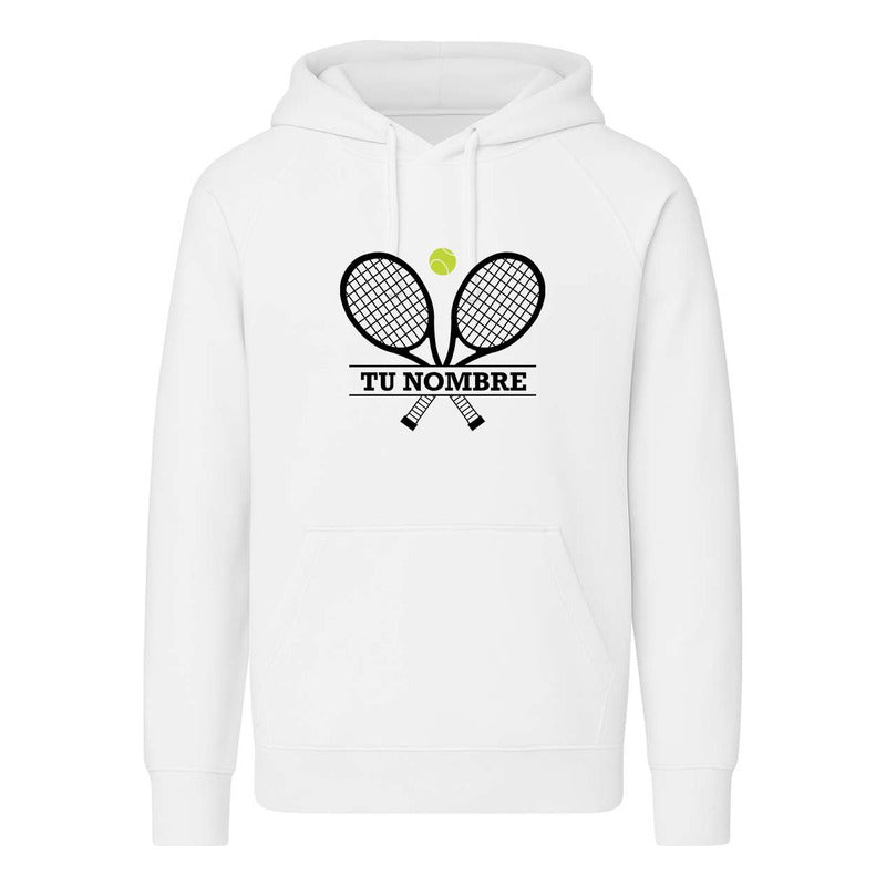 Sudadera Tennis Raquetas Personalizada Con Nombre Infantil
