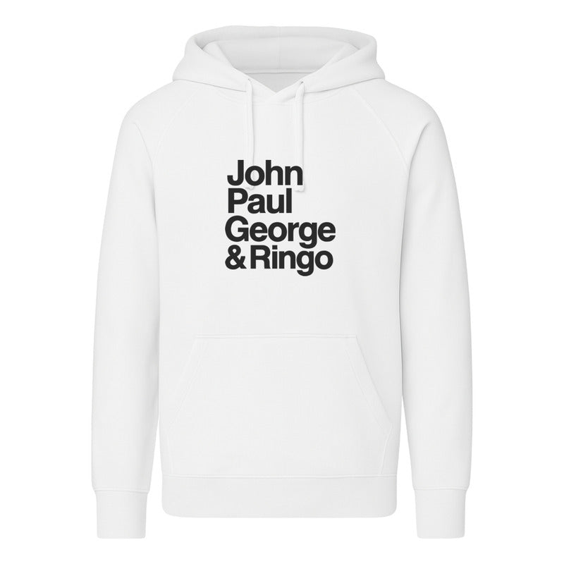 Sudadera Beatles John Paul George Ringo Estilo Retro Unisex