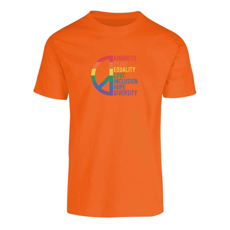 Playera Lgbt+ Orgullo Gay Paz Y Valores Unisex