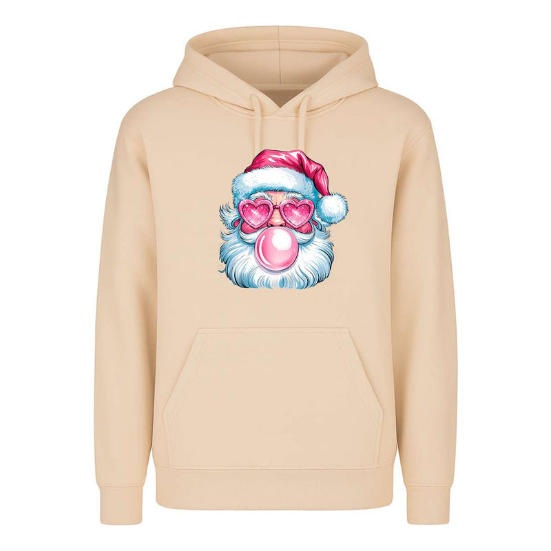 Sudadera Santa Cool Lentes Corazón Chicle Divertida Unisex