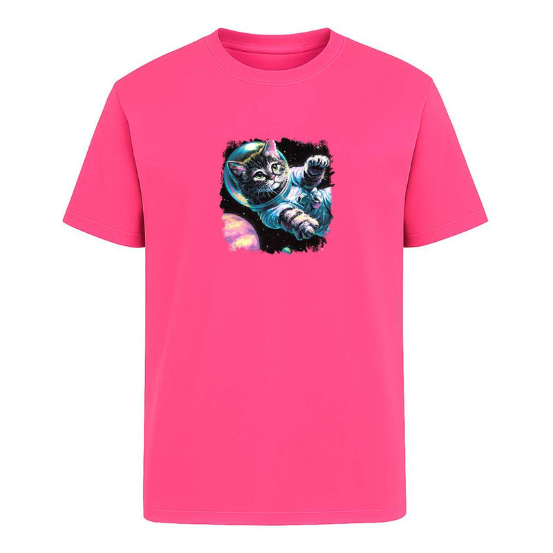 Playera Gato Astronauta Galaxia - Infantil