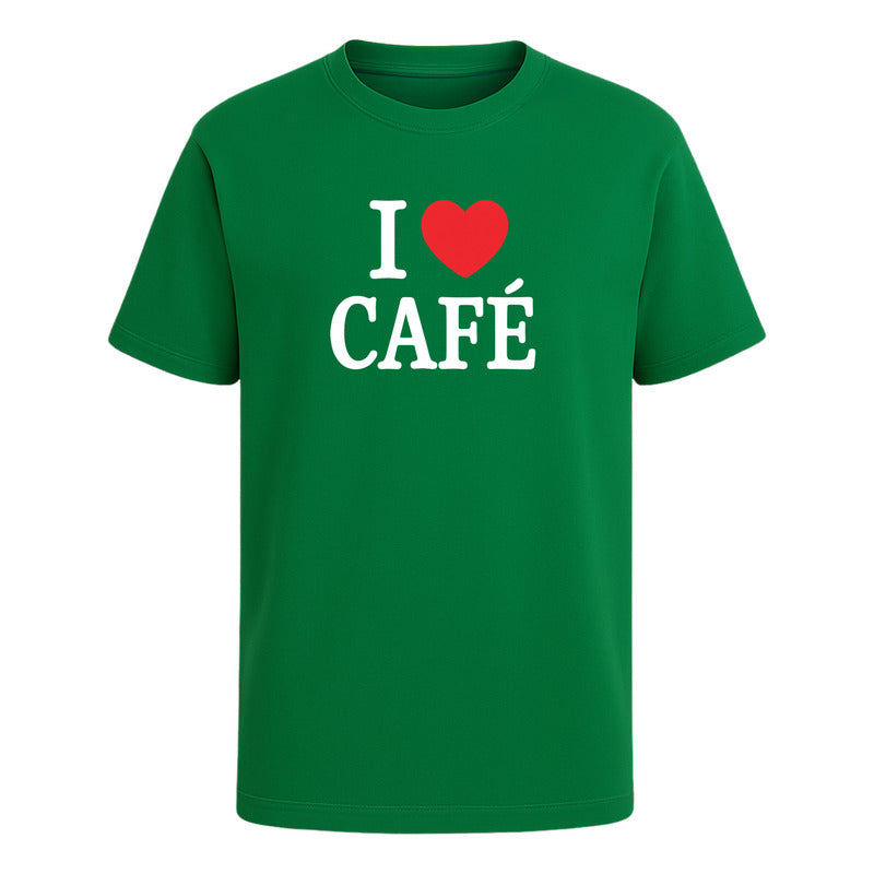 Playera I Love Café Ideal Para Coffee Lovers Infantil