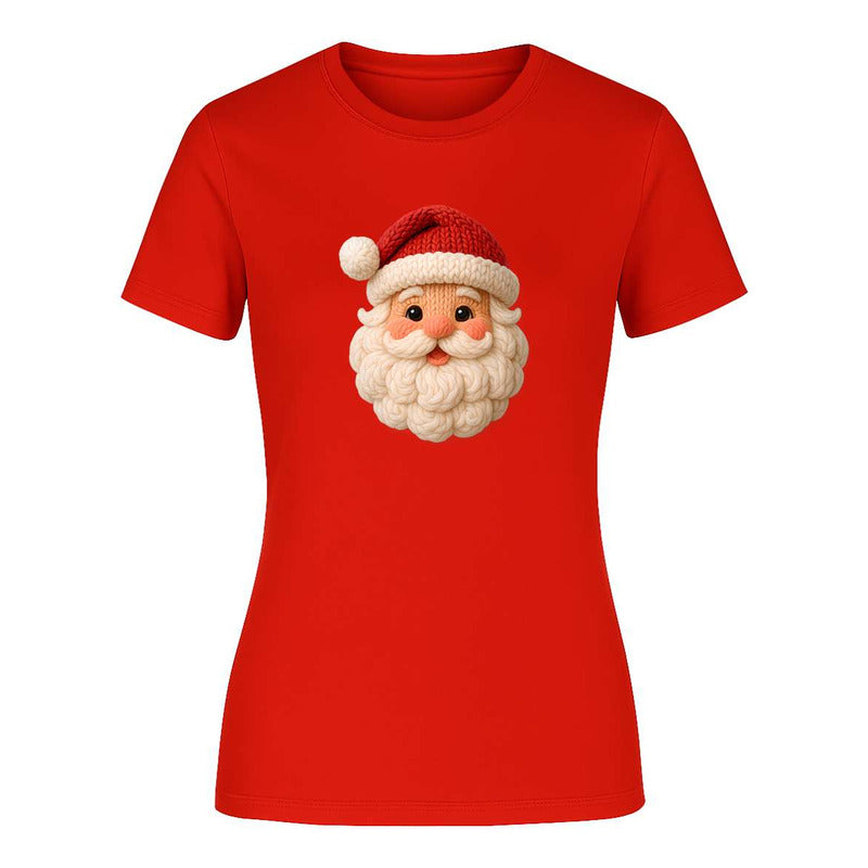 Playera Santa Tipo Knit Cute Navideña Kawaii Regalo Dama