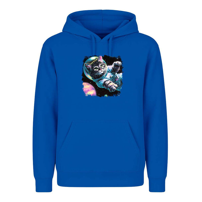 Sudadera Gato Astronauta Galaxia Acuarela Sci-fi Unisex