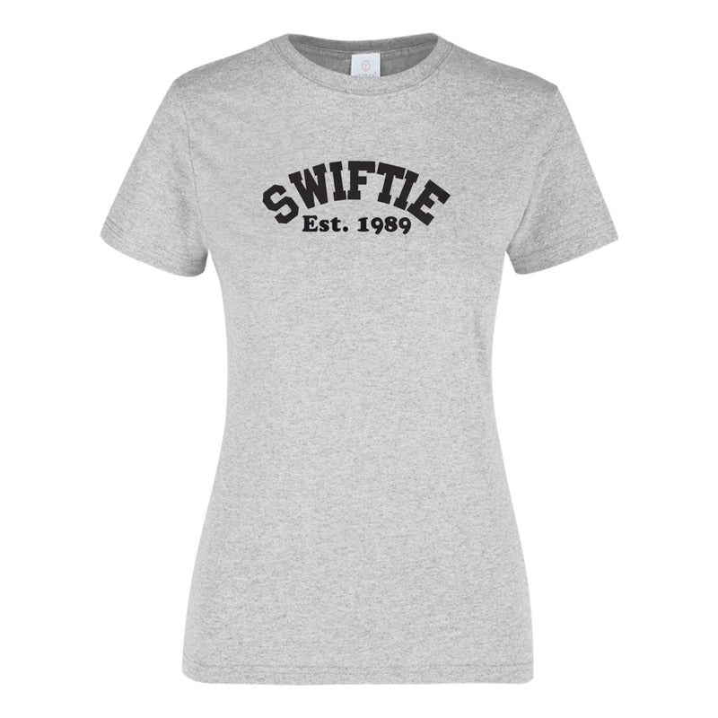 Playera KreaLab de mujer con estampado de Taylor Swift Swiftie Est. 1989, camiseta de moda para fans de la cantante.
