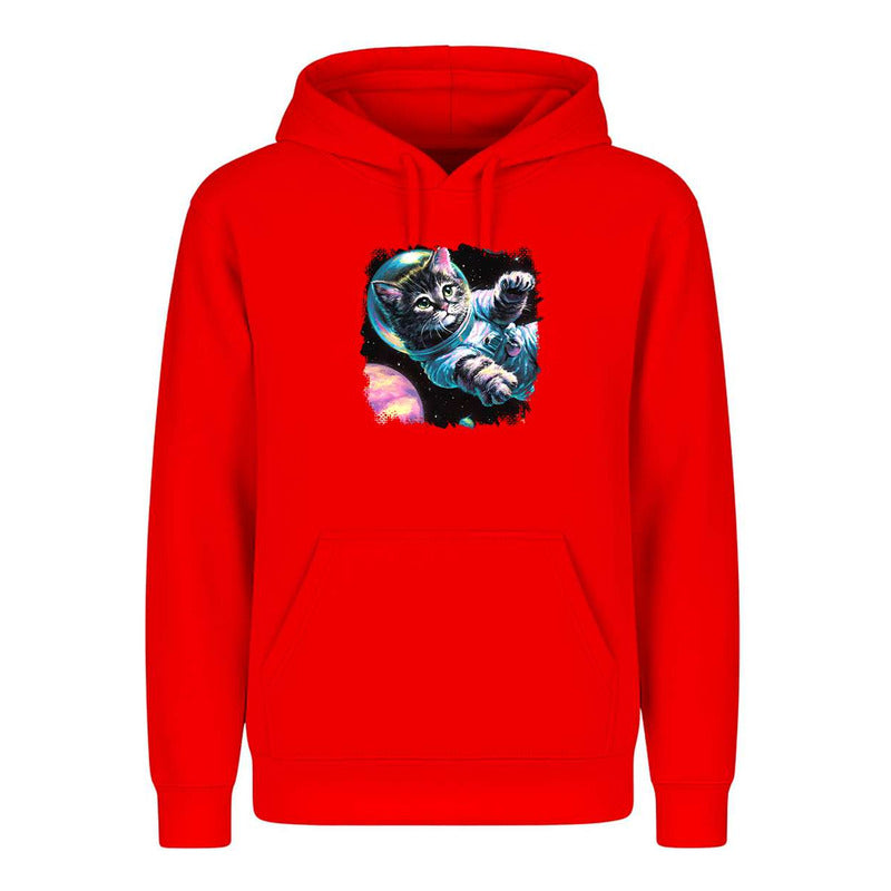 Sudadera Gato Astronauta Galaxia Acuarela Sci-fi Unisex