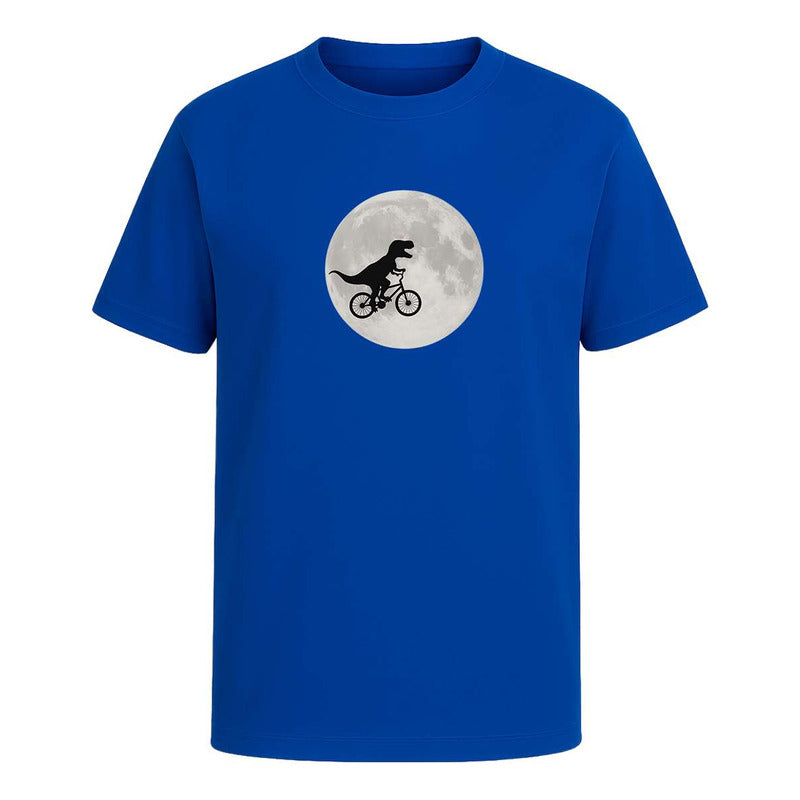 Playera "Dinosaurio En Bici" Luna - Hombre