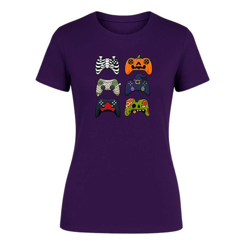 Playera Controles Gamer Halloween Videojuegos Regalo De Dama