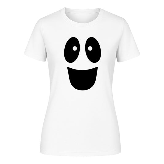 Playera "Fantasma Cara Feliz" Halloween - Dama