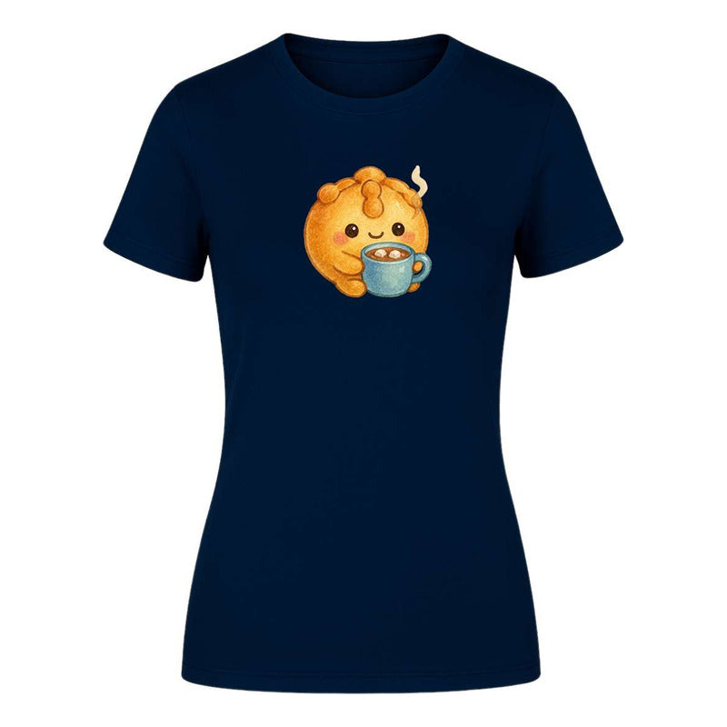 Playera Pan De Muerto Kawaii Con Chocolate Cute De Dama