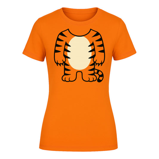 Playera "Disfraz de Tigre" Torso Rayado - Dama