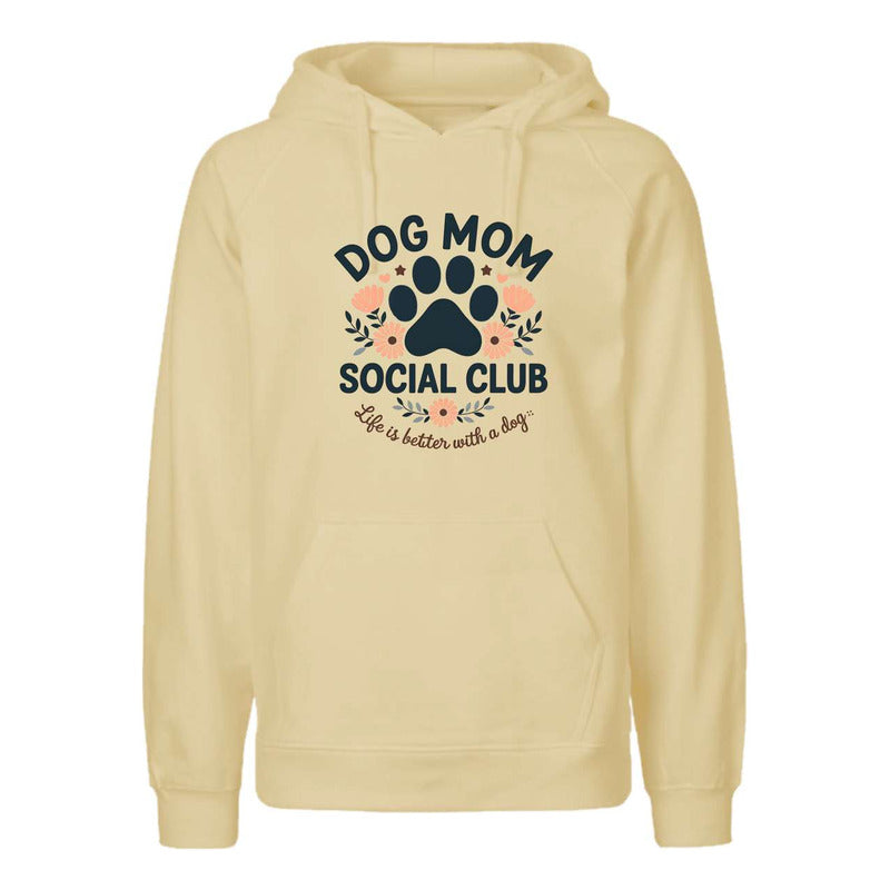 Sudadera Dog Mom Social Club Unisex Con Diseño Floral