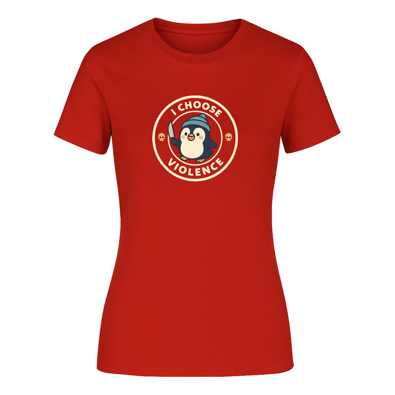 Playera "Pingüino Divertido" Gracioso - Dama