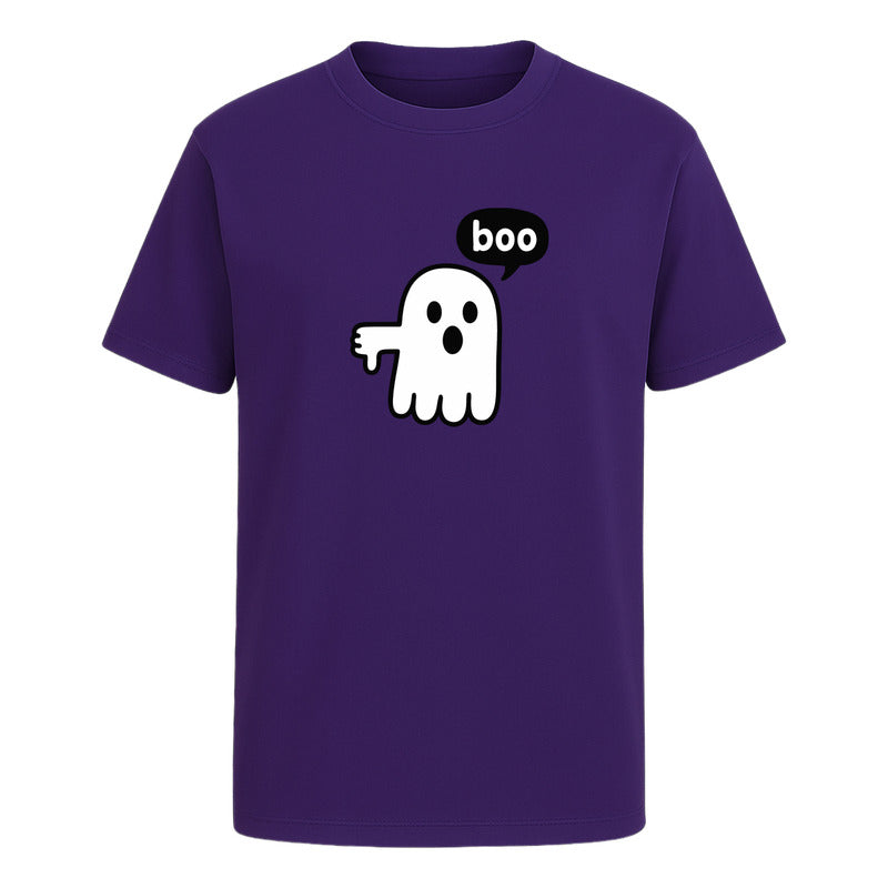 Playera Fantasma Boo Diseño Divertido Minimalista Unisex