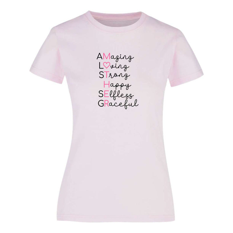 Playera "Mother" Acróstico Inspirador - Dama