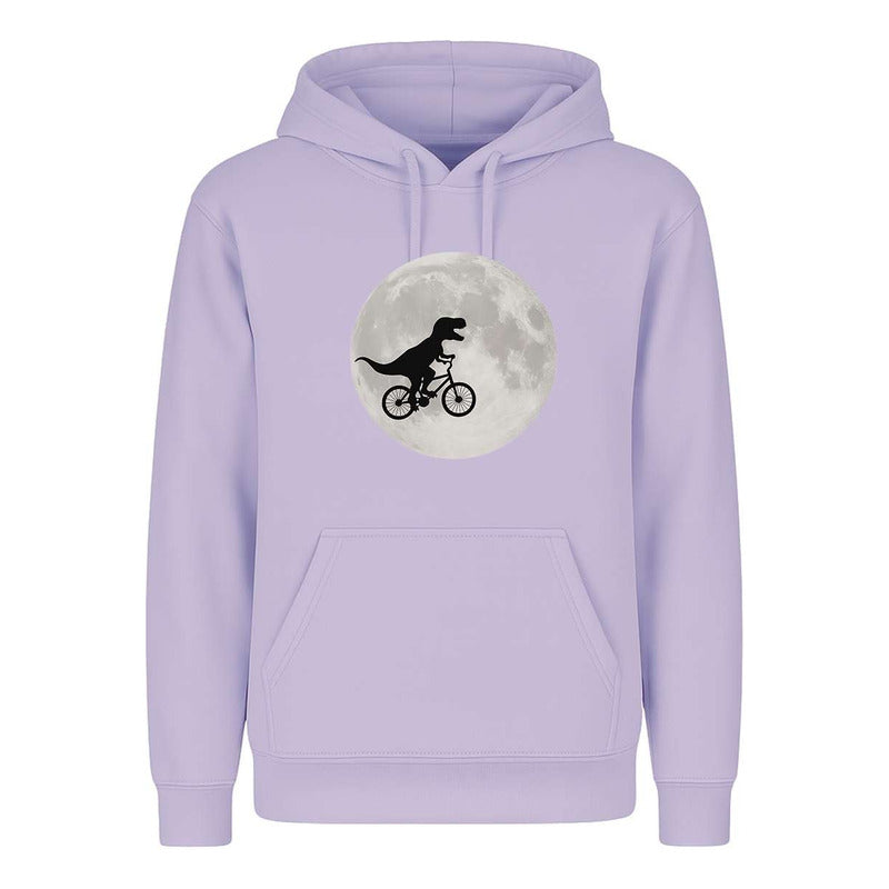 Sudadera Dinosaurio En Bicicleta Luna Divertida Infantil