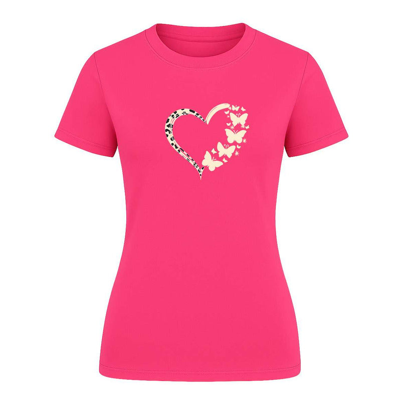 Playera "Corazón con Mariposas" - Dama