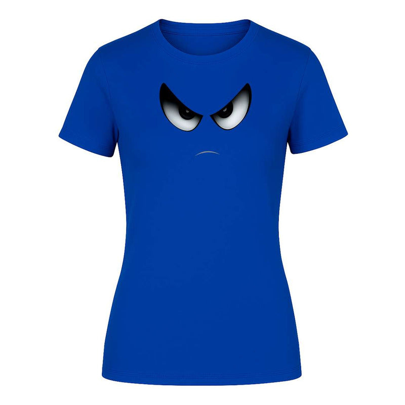 Playera "Cara Enojada" Ojos Enfadados - Dama