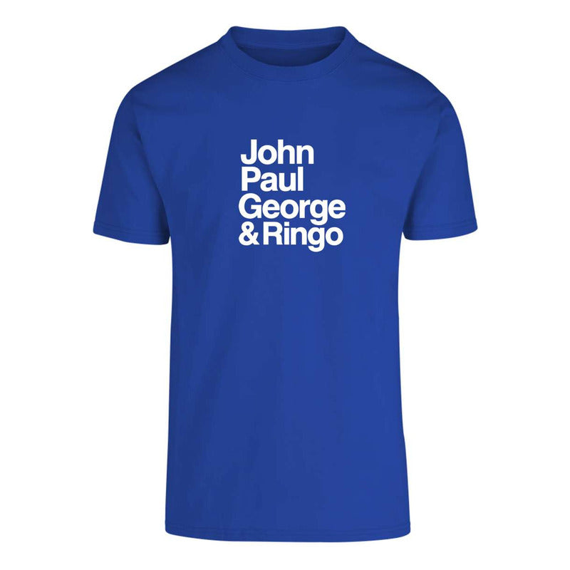 Playera Beatles John Paul George Ringo Fan Retro Música Pop