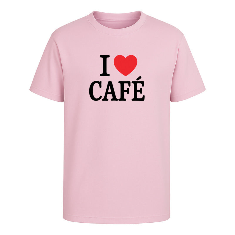 Playera I Love Café Ideal Para Coffee Lovers Infantil