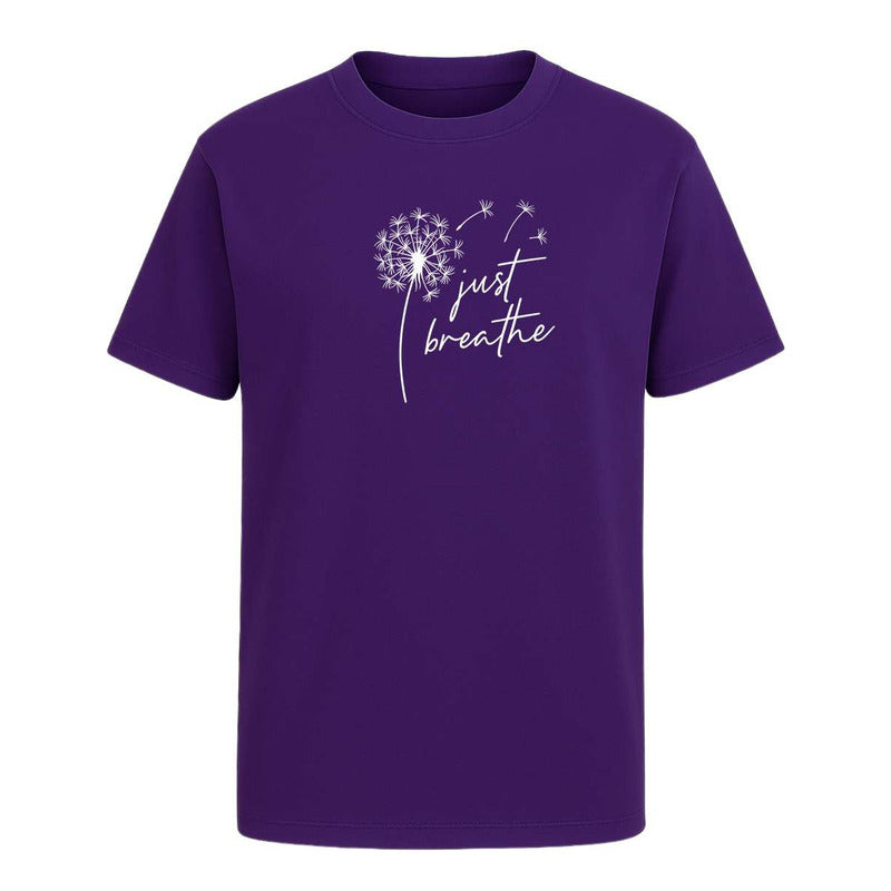 Playera Just Breathe Inspiración De Diario Motivación Unisex