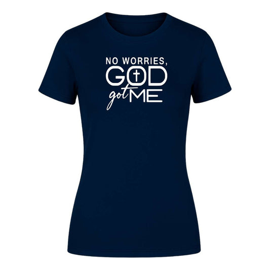 Playera "No Worries God Got Me" Cristiana - Dama