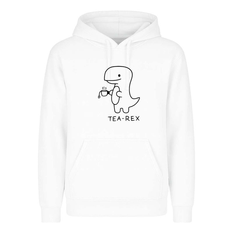 Sudadera Tea Rex Dinosaurio Con Té Cute Kawaii Regalo Unisex