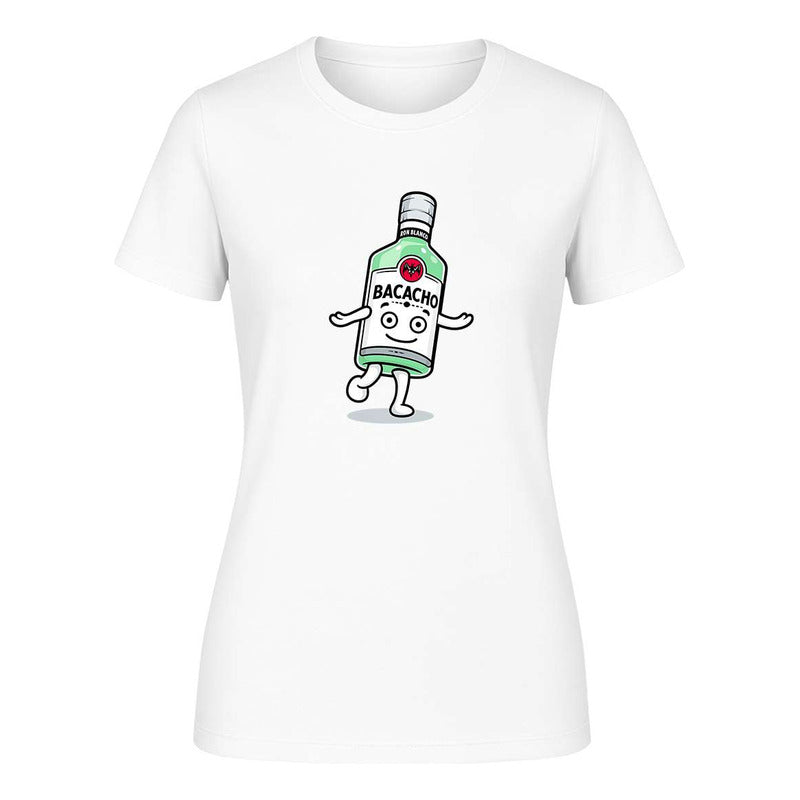 Playera "Bacacho Botella Bailando" Humor - Dama