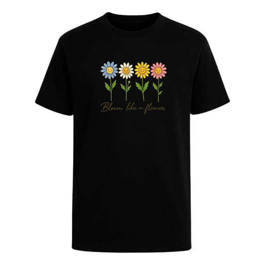 Playera Bloom Like A Flower Floral Frase Regalo Unisex
