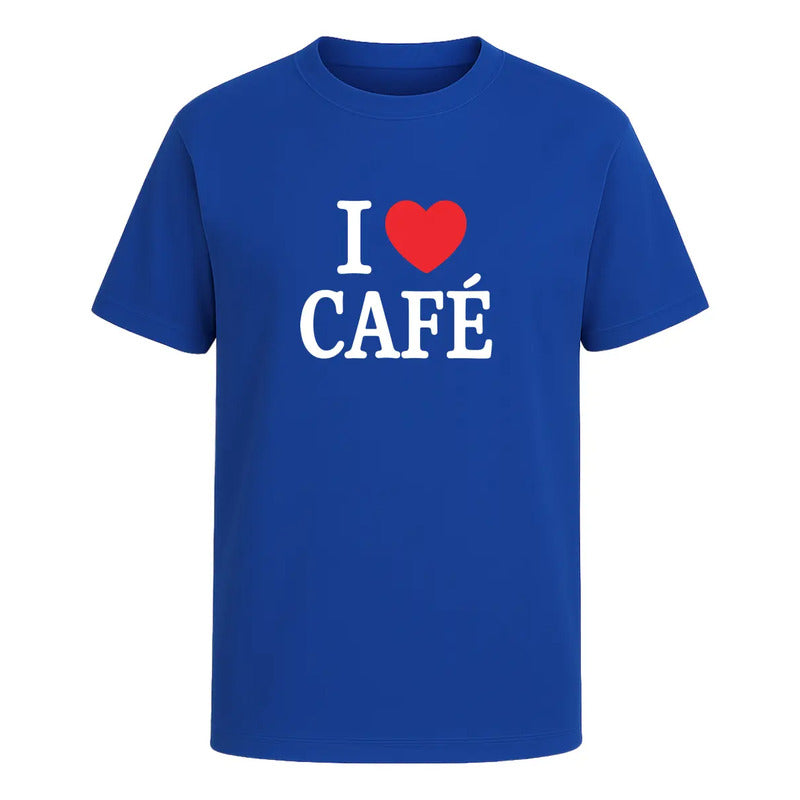 Playera I Love Café Ideal Para Coffee Lovers Para Hombre