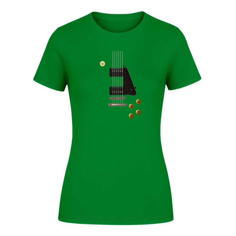 Playera "Guitarra Eléctrica" Rock Metal - Dama