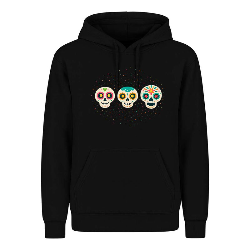 Sudadera Calaveras Coloridas Día De Muertos Arte Mexicano