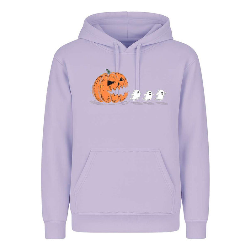 Sudadera Halloween Infantil Calabaza Fantasmas Estilo Pacman