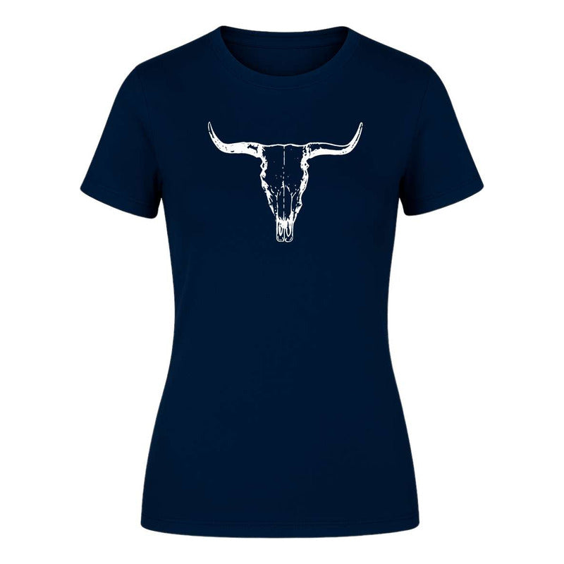 Playera "Calavera Toro Longhorn" Vaquera - Dama