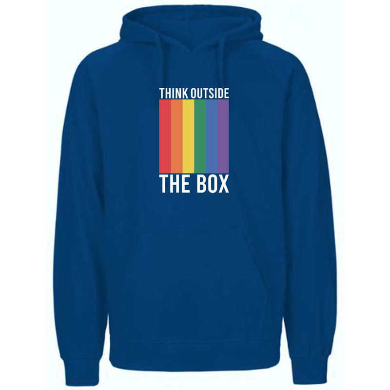 Sudadera Lgbt+ Piensa Fuera De La Caja Orgullo Gay Unisex