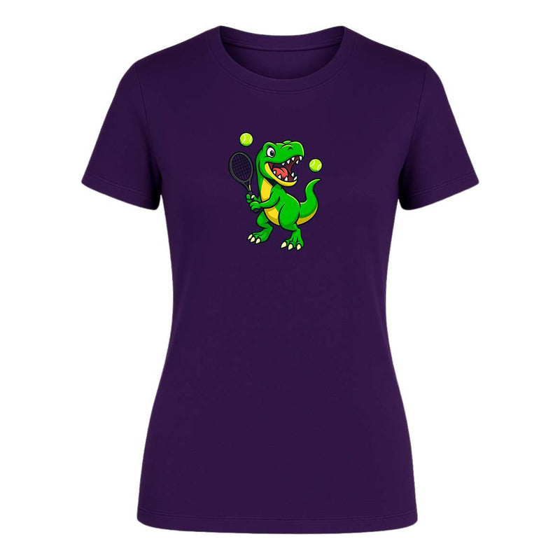Playera "Dinosaurio Tenista" T-Rex - Dama