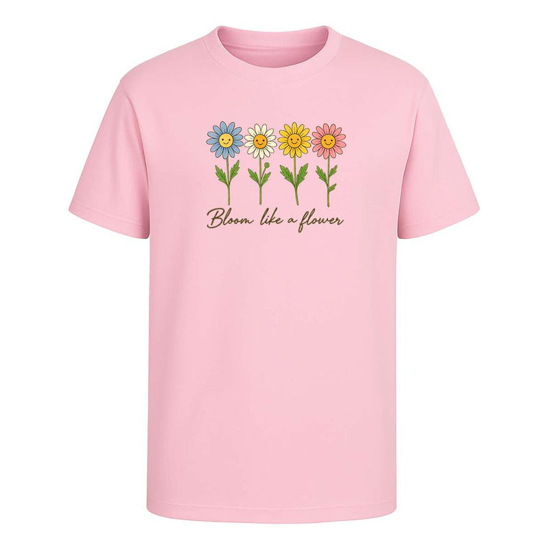 Playera "Bloom Like A Flower" Floral - Infantil