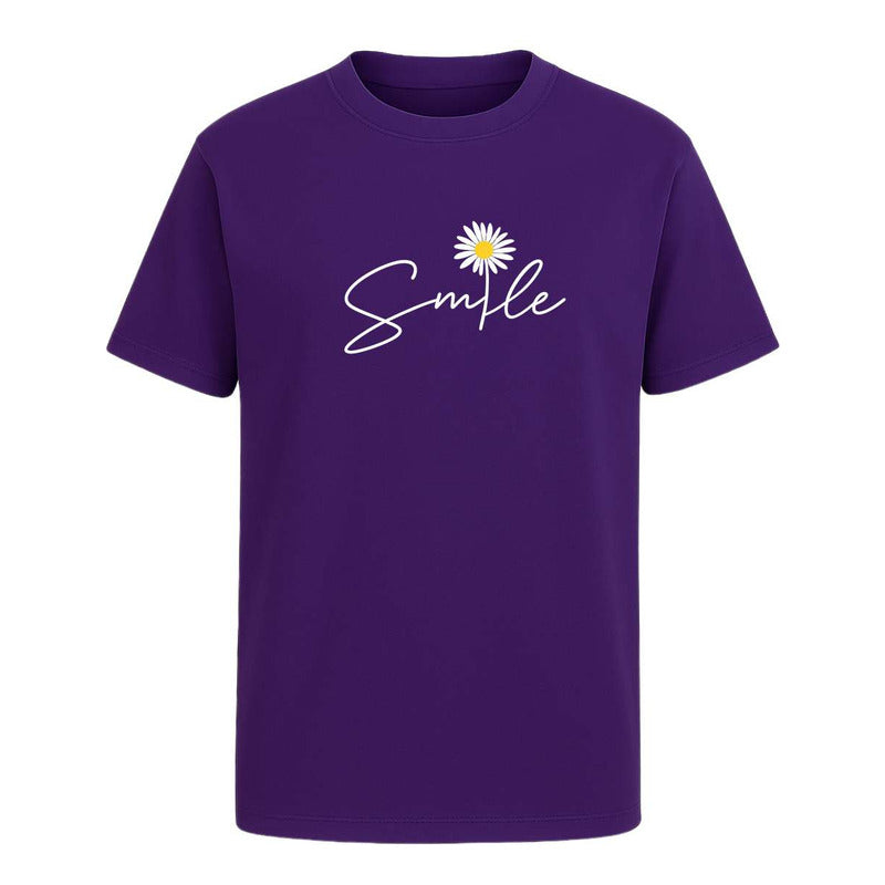 Playera Smile Margarita Frase Positiva Good Vibes Unisex