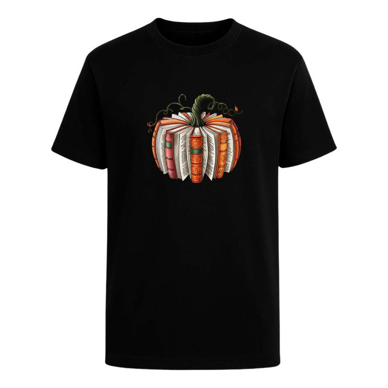 Playera Calabaza De Libros Halloween Otoño Regalo Infantil
