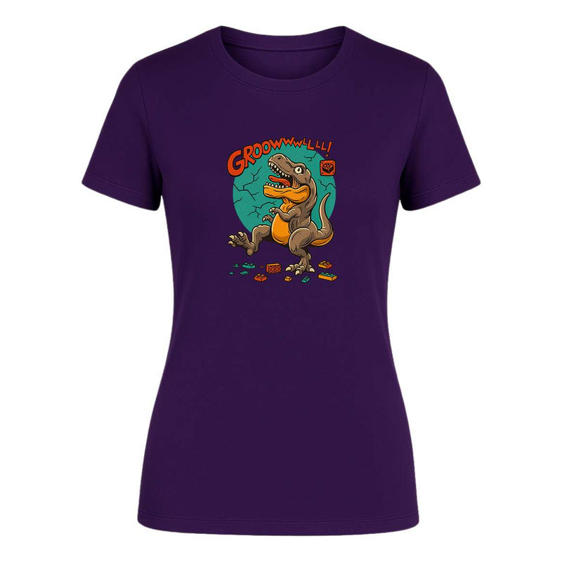 Playera "Dinosaurio Bloques" Divertida - Dama