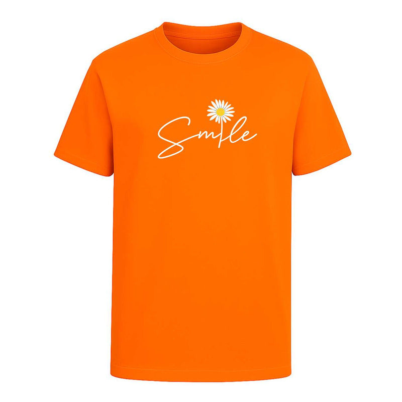 Playera Smile Margarita Frase Positiva Good Vibes Unisex