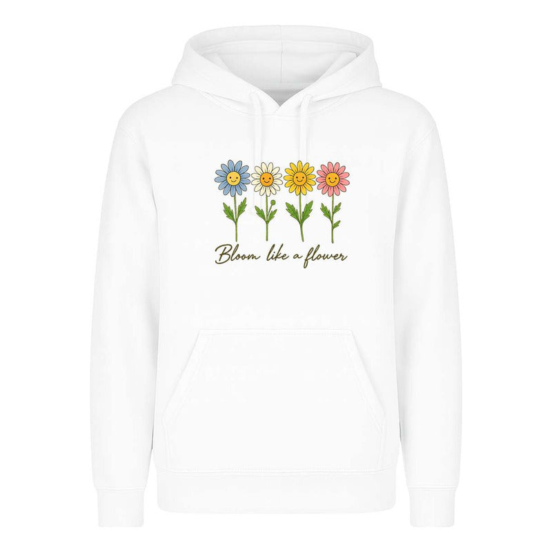 Sudadera Bloom Like A Flower Floral Frase Regalo Infantil