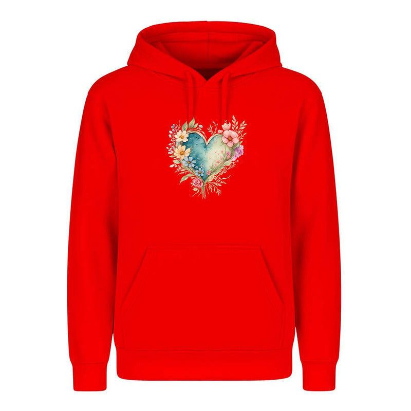 Sudadera Corazón Floral Acuarela Amor Regalo Cute Infantil