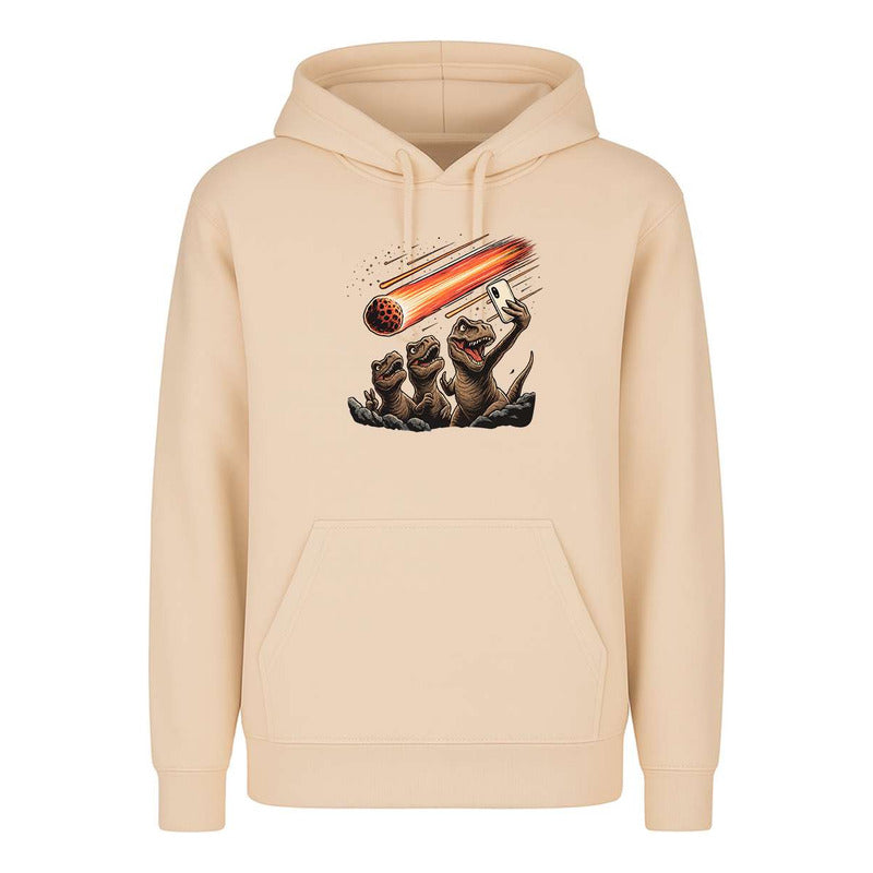 Sudadera Dinosaurios Selfie Con Meteorito Broma Humor Unisex