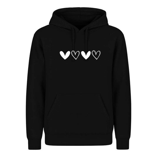 Sudadera Corazones Dibujados Amor Minimalista Regalo Unisex