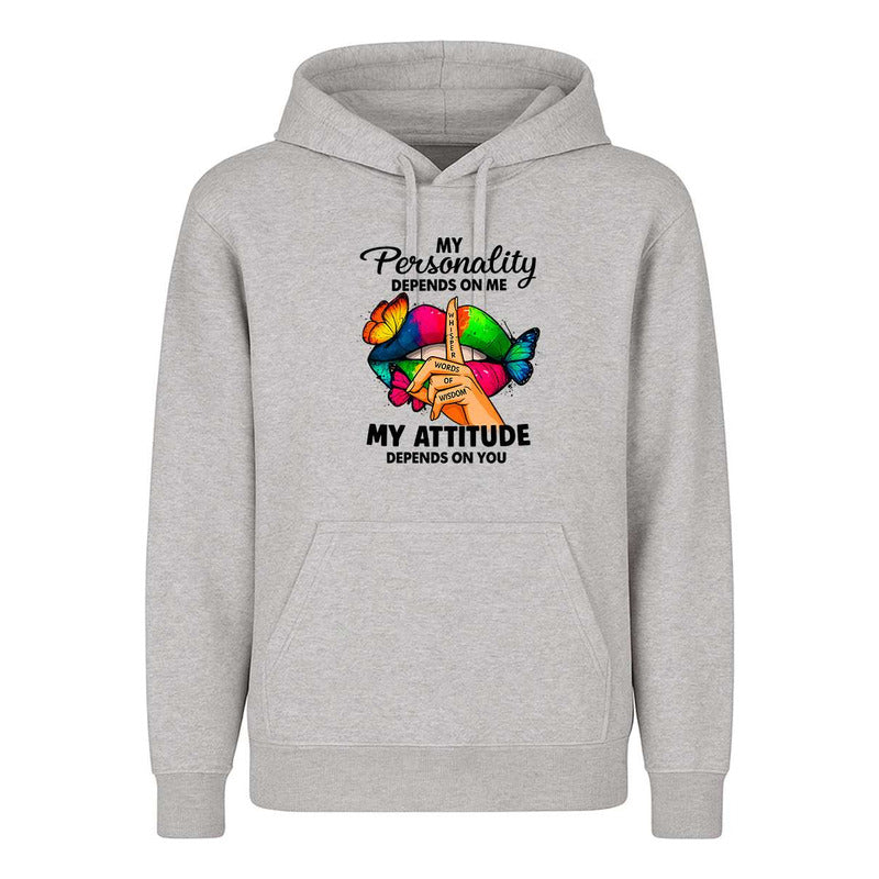 Sudadera My Personality My Attitude Sarcasmo Broma Unisex