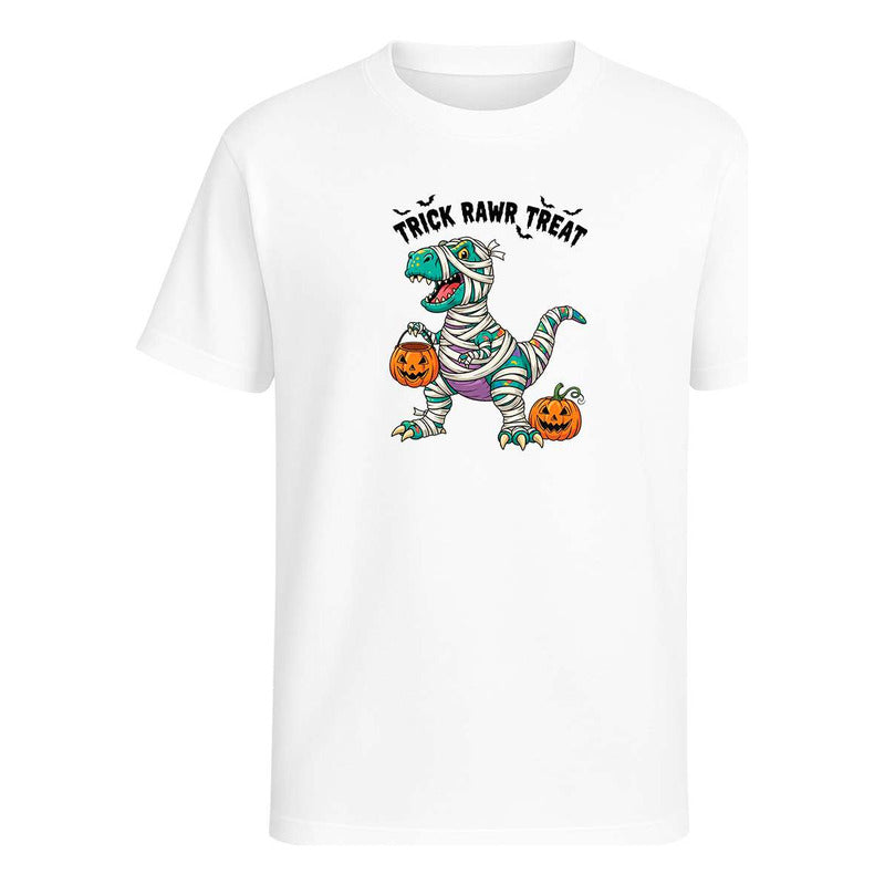 Playera Dinosaurio Halloween Trick Rawr Treat Infantil