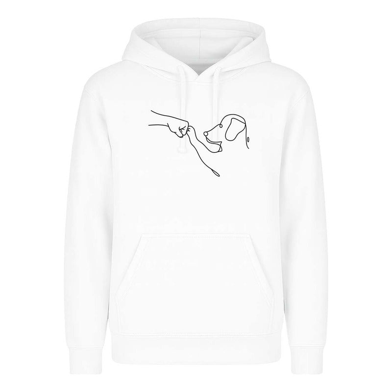 Sudadera Perro Y Humano Amigos Mascotas Line Art Infantil