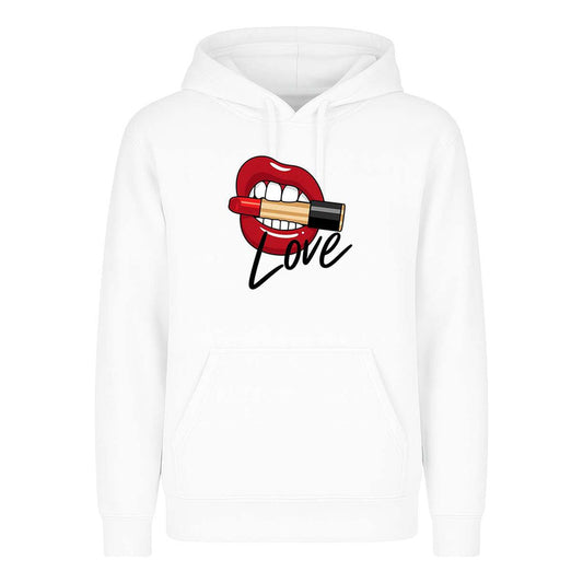 Sudadera Love Labios Con Lipstick Maquillaje Regalo Unisex